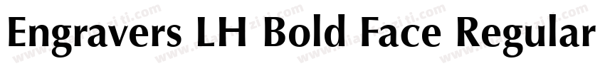 Engravers LH Bold Face Regular字体转换